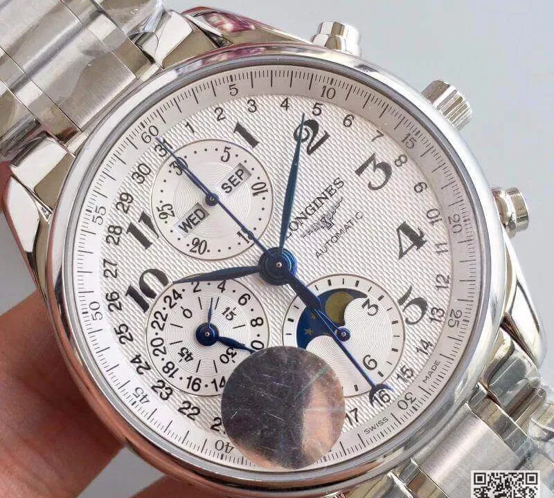 Longines Master Moonphase L2.673.4.78.6 JF factory 1:1 Best Edition Replica Watch Swiss ETA7751